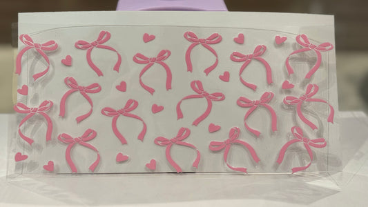 Pink Bow Cup Wrap
