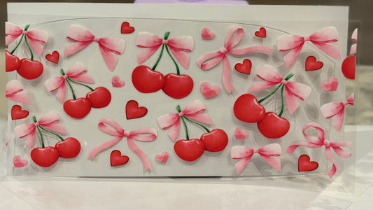 Cherries, Bows and Hearts Cup Wrap