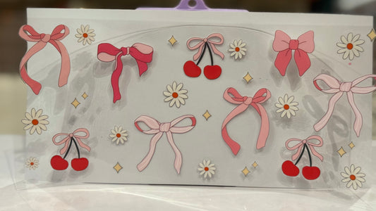 Daisies, Cherries and Bows Cup Wrap