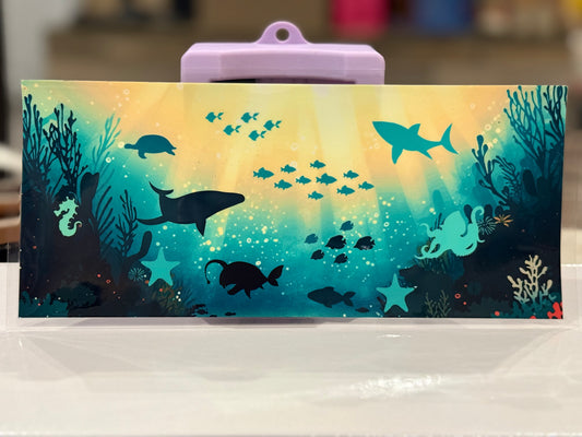 Mens Blue Ocean Cup Wrap