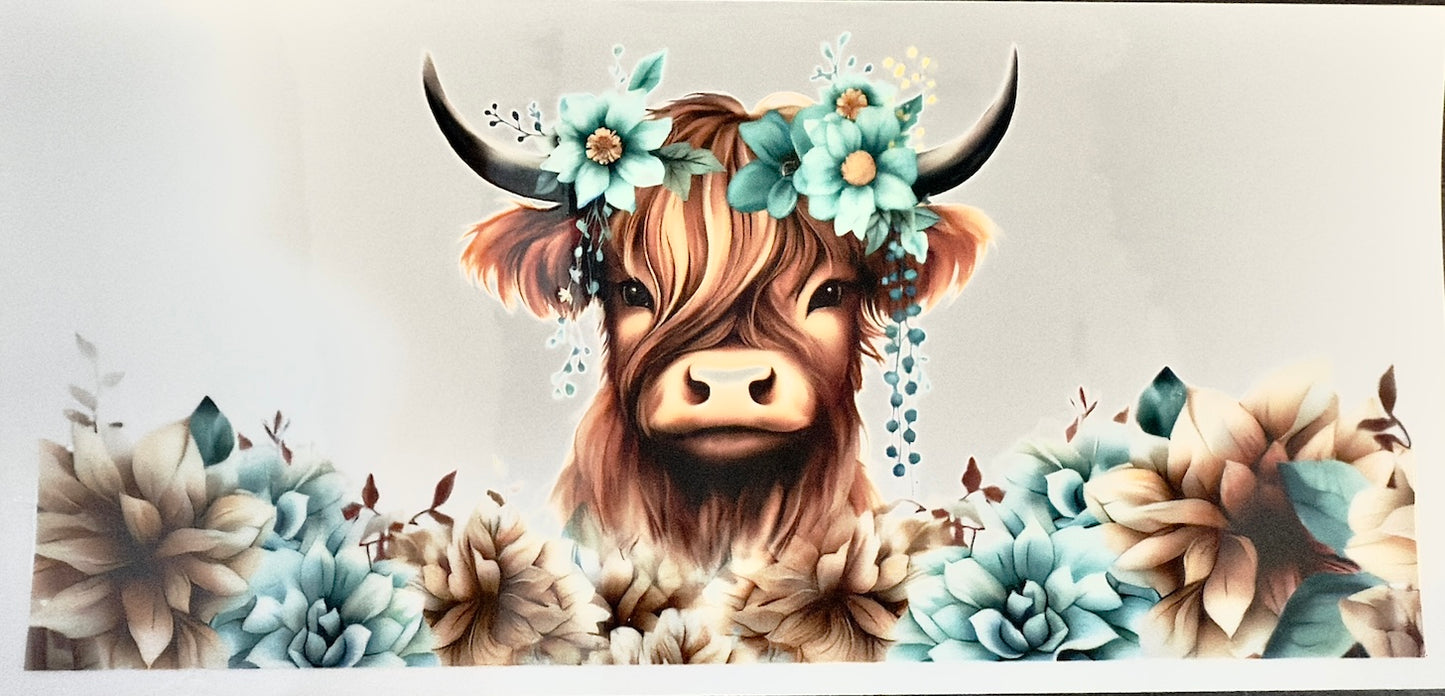 Western Highland Cow Cup Wrap