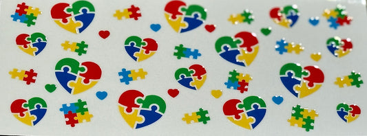 Autism Puzzle Hearts