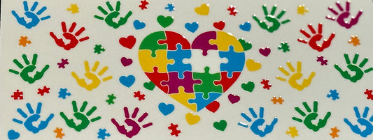 Autism Puzzle Heart Hands