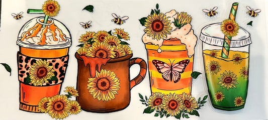 Yellow Bees and Cups