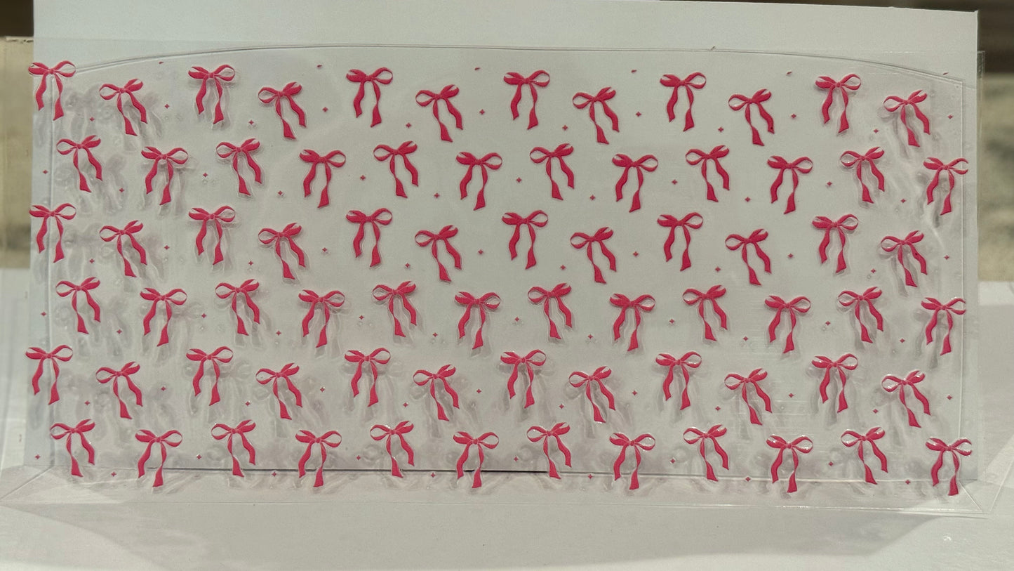 Tiny Pink Bows Cup Wrap